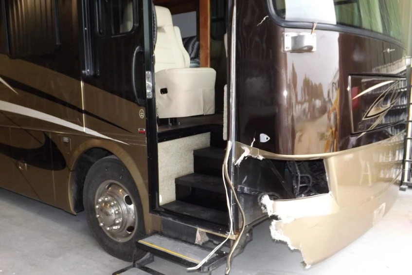 rv collision repair damage