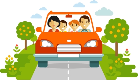 red family car clipart
