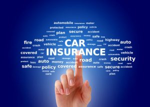 photo of car insurance rates and other information.