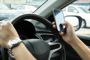 Distracted driving by texting
