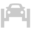 orlando auto body car on rack icon