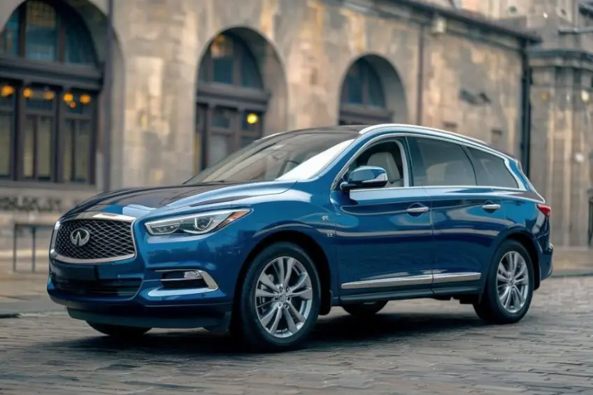 infiniti certified collision repair blue suv