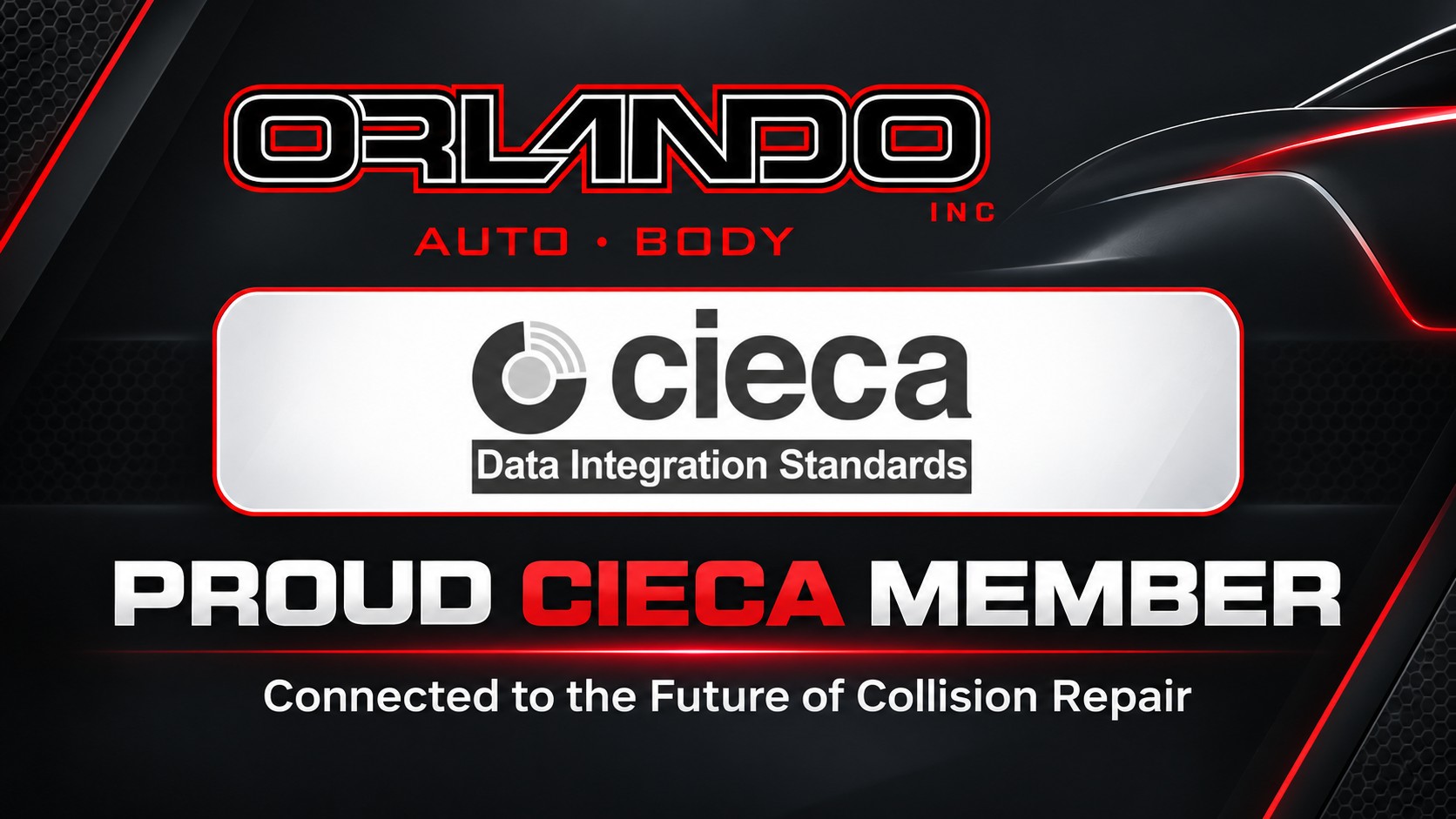 Orlando Auto Body proudly announces its membership in CIECA, the Collision Industry Electronic Commerce Association.